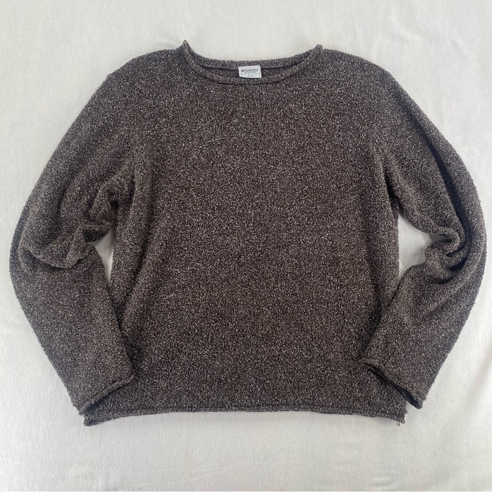Columbia Metallic Brown Crewneck Sweater